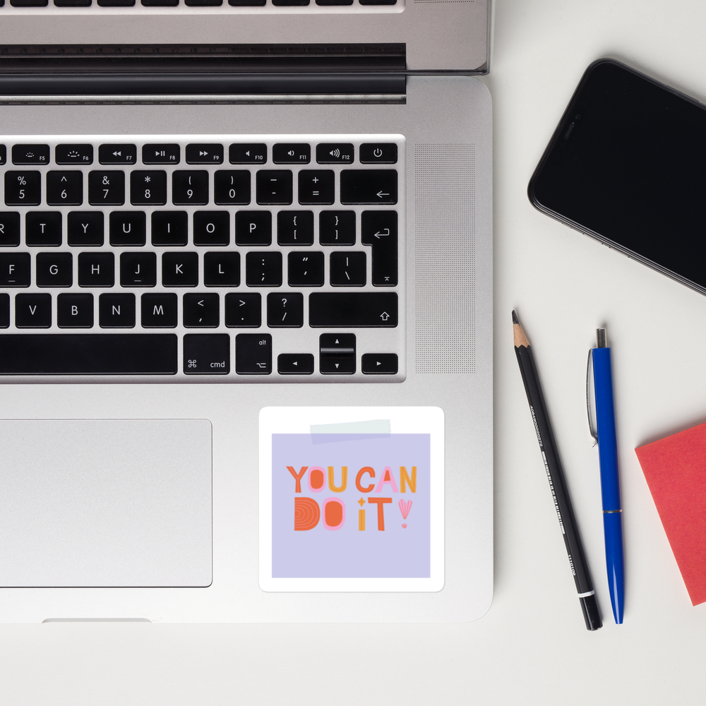 Feel-Good Mantras Sticker | You Can Do It!