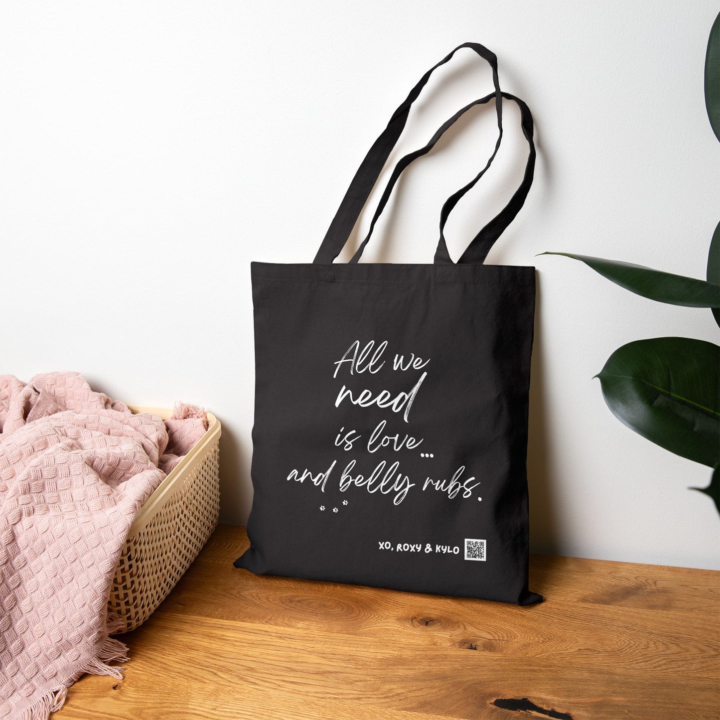 Cotton Canvas Tote Bag, Eco-Friendly