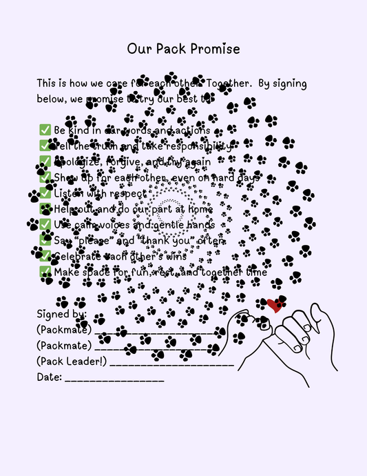 RAOW Printable | Our Pack Promise