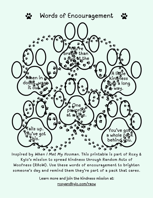 RAoW Printable | Words of Encouragement