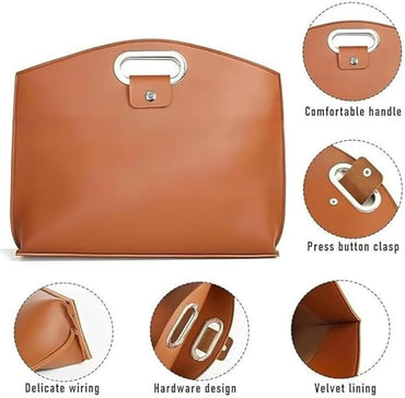 Business Waterproof Leather Laptop & Tote Set (2 piece)