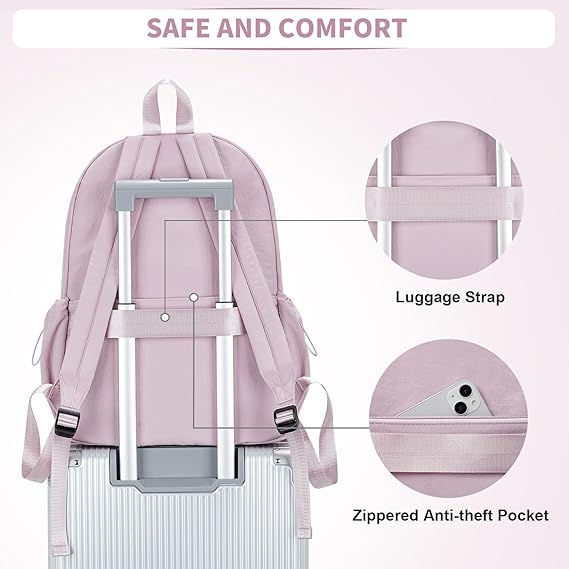WEPOET Classic Minimalist School Backpack