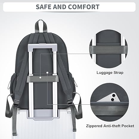 WEPOET Classic Minimalist School Backpack