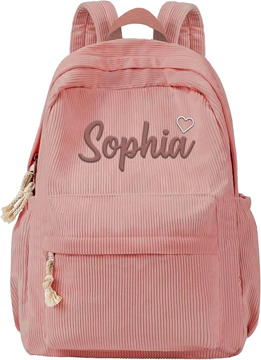 SAVILEDIY Corduroy Kids Backpack