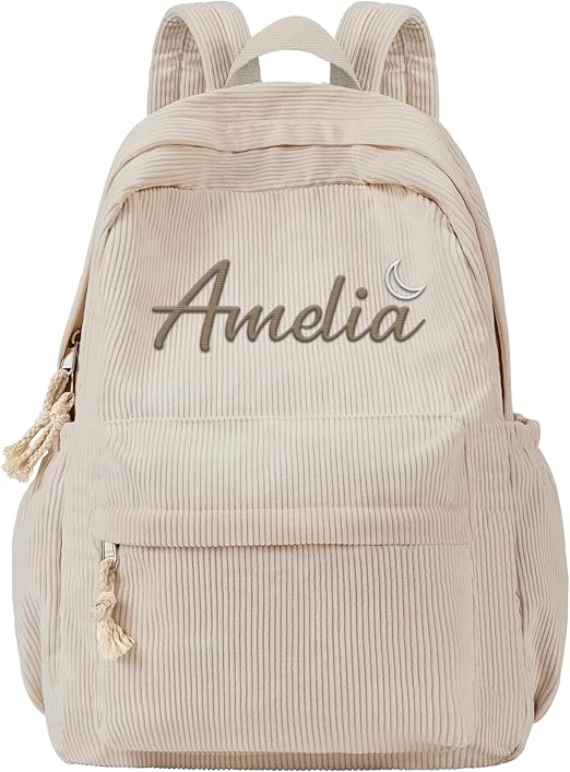 SAVILEDIY Corduroy Kids Backpack