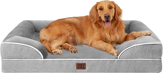 EHEYCIGA Orthopedic Dog Beds for Extra Large Dogs, Waterproof Memory Foam XL Pet Bed with Sides