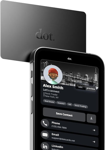 dot.Card Digital Business Card Tap to Share (iPhone & Android)