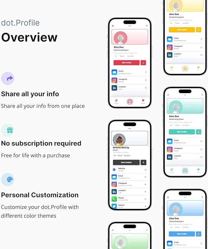 dot.Card Digital Business Card Tap to Share (iPhone & Android)