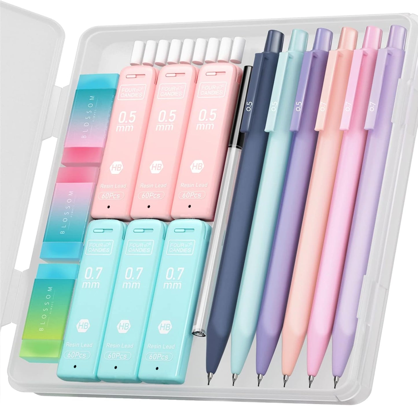 FOUR CANDIES Mechanical Pencil Set (6 pcs)