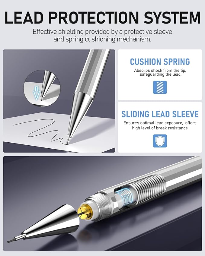FOUR CANDIES Metal Mechanical Pencil Set (4 or 8 pcs)