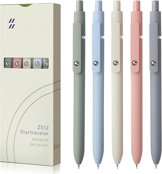 FIOVER Retractable Rolling Ball Gel Pens
