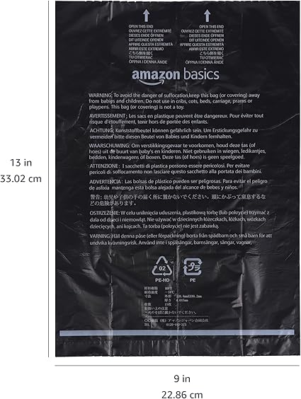 Amazon Basics Dog Poop Leak Proof Bags with Dispenser and Leash Clip