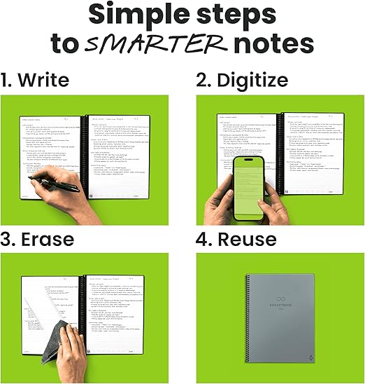 ROCKETBOOOK Smart Spiral Notebook