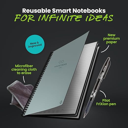 ROCKETBOOOK Smart Spiral Notebook