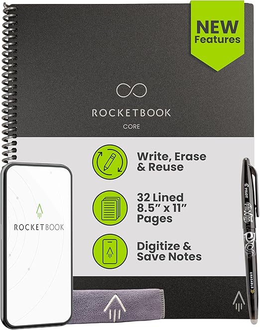 ROCKETBOOOK Smart Spiral Notebook