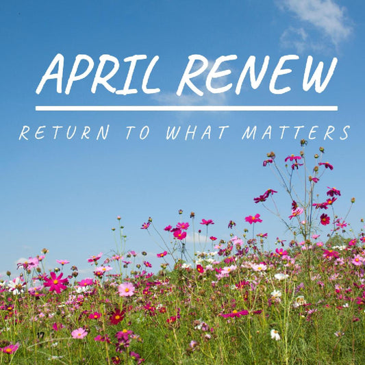 April Renew — Returning to What Matters