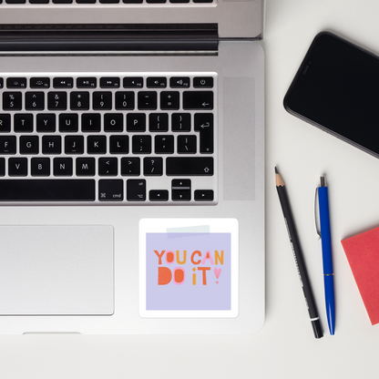Feel-Good Mantras Sticker | You Can Do It!