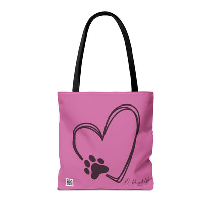 Inspirational Tote Bag | The Best Packs...Stick Together (Light Pink)