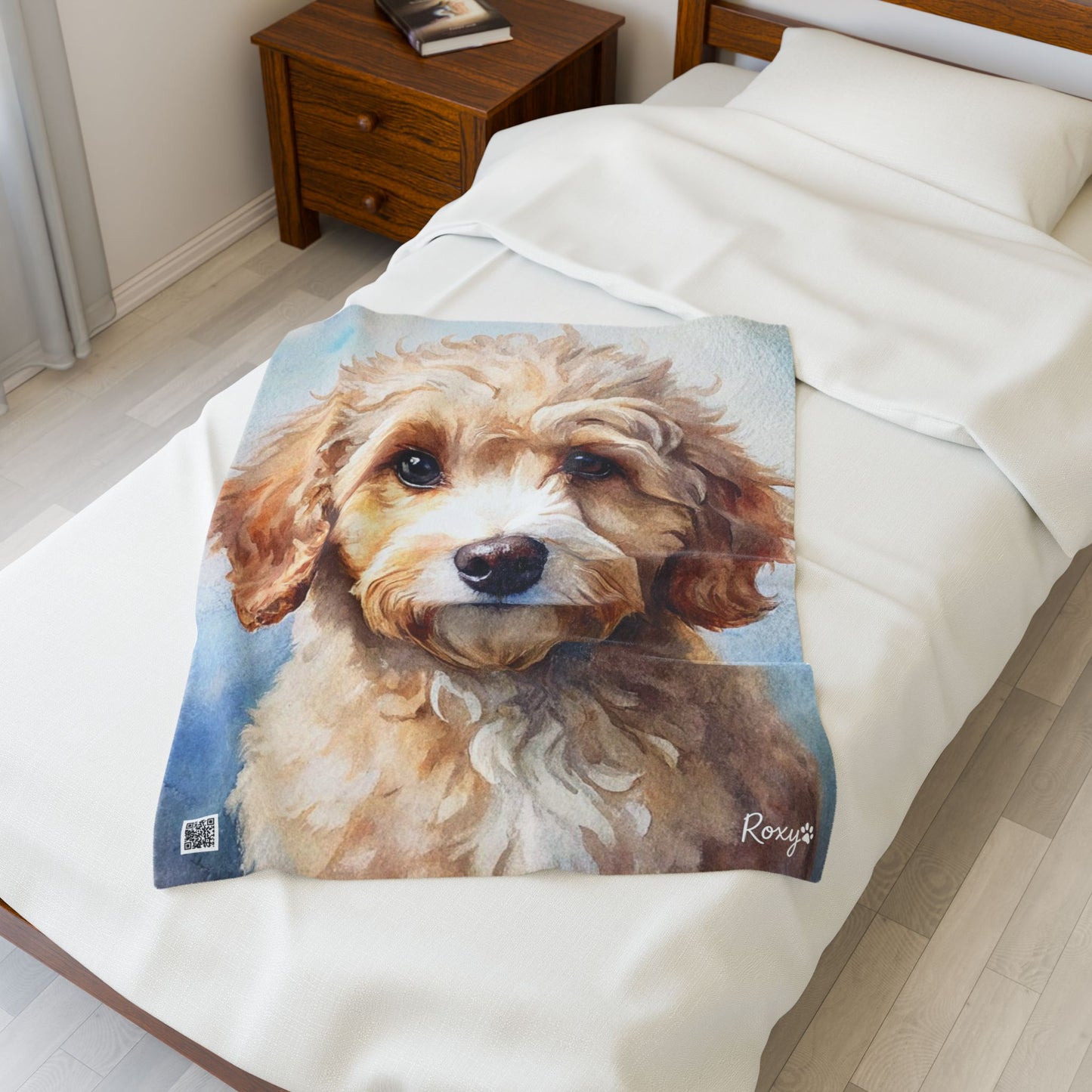 Roxy Pawthentic Signature Velveteen Plush Blanket