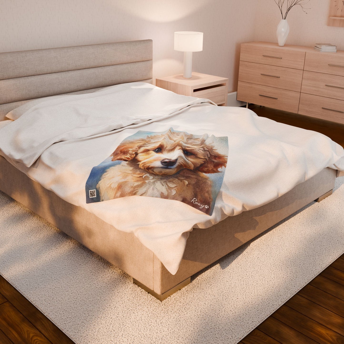 Roxy Pawthentic Signature Velveteen Plush Blanket