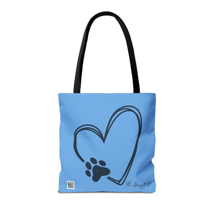 Inspirational Tote Bag | The Best Packs...Stick Together (Light Blue)