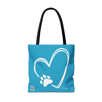 Inspirational Tote Bag | The Best Packs...Stick Together (Turquoise)