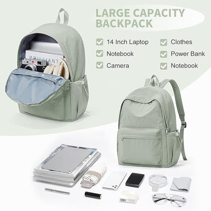 WEPOET Classic Minimalist School Backpack