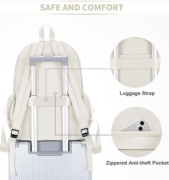 WEPOET Classic Minimalist School Backpack