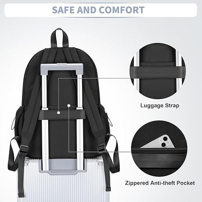 WEPOET Classic Minimalist School Backpack