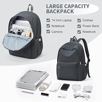 WEPOET Classic Minimalist School Backpack