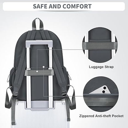 WEPOET Classic Minimalist School Backpack