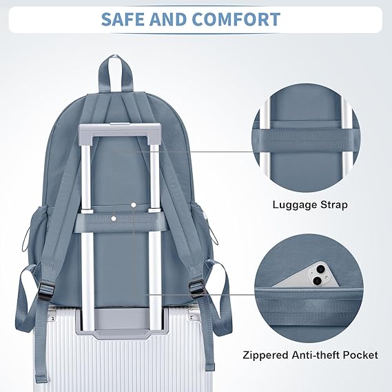 WEPOET Classic Minimalist School Backpack