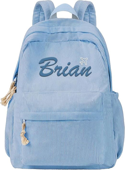 SAVILEDIY Corduroy Kids Backpack