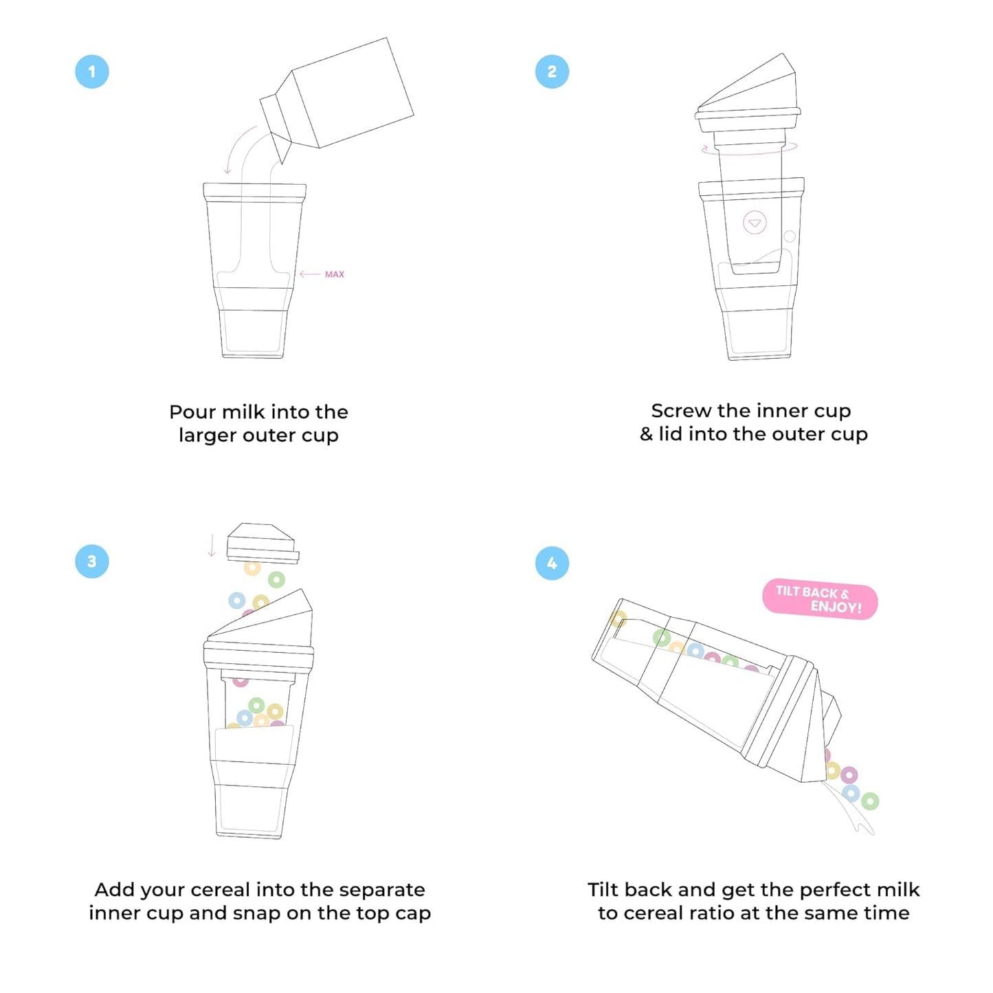 Portable Cereal Cup