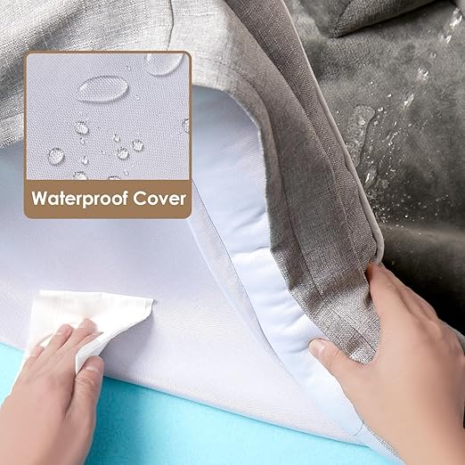 EHEYCIGA Orthopedic Dog Beds for Extra Large Dogs, Waterproof Memory Foam XL Pet Bed with Sides