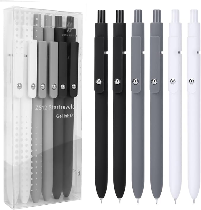 FIOVER Retractable Rolling Ball Gel Pens