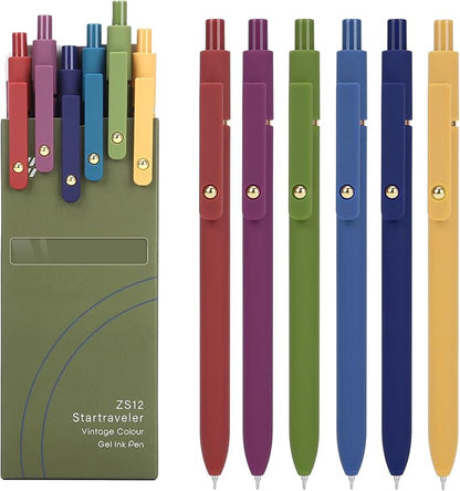 FIOVER Retractable Rolling Ball Gel Pens