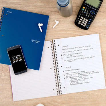 FIVESTAR 5-Subject Spiral Notebook College Ruled