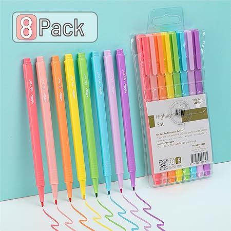 MR. PEN Pastel Highlighter Set (8 pcs)