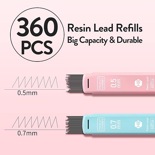 FOUR CANDIES Mechanical Pencil Set (6 pcs)
