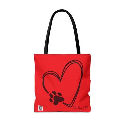 Inspirational Tote Bag | The Best Packs...Stick Together (Red)