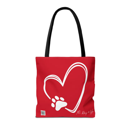 Inspirational Tote Bag | The Best Packs...Stick Together (Dark Red)