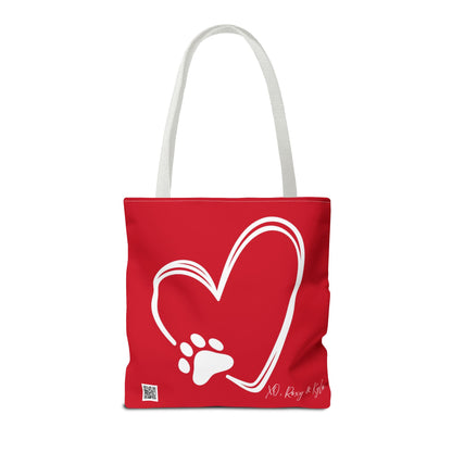 Inspirational Tote Bag | The Best Packs...Stick Together (Dark Red)