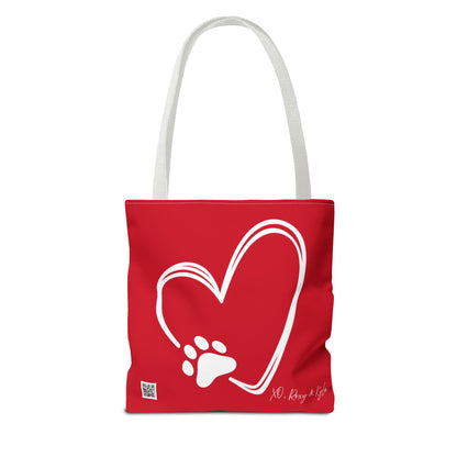 Inspirational Tote Bag | The Best Packs...Stick Together (Dark Red)