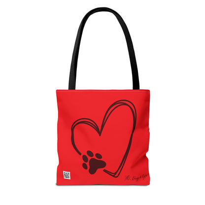 Inspirational Tote Bag | The Best Packs...Stick Together (Red)