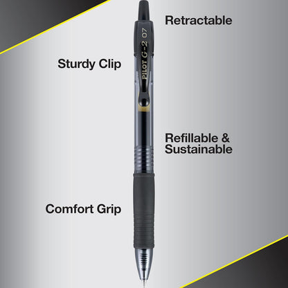 PILOT G2 Premium Retractable Gel Pens (5 pack)