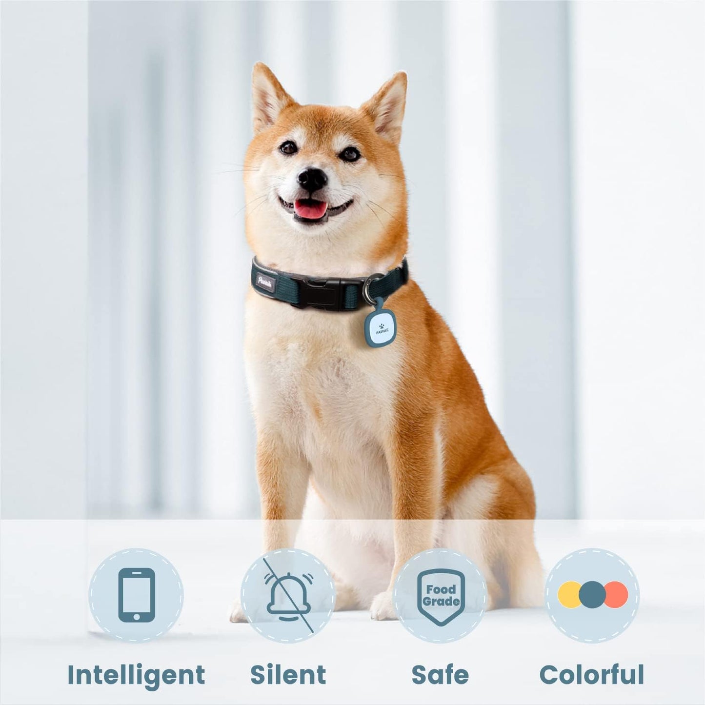 Smart QR Pet ID Tag (Silent Silicone Safety Tag)