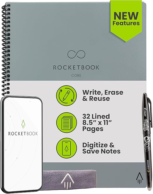 ROCKETBOOOK Smart Spiral Notebook