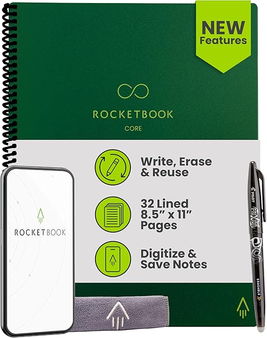 ROCKETBOOOK Smart Spiral Notebook