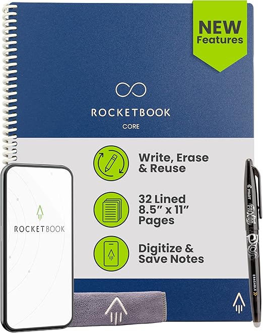 ROCKETBOOOK Smart Spiral Notebook